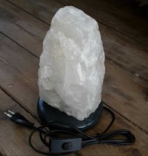 Edelstein Lampe Bergkristall Felsen Stein Tischleuchte Nachttischlampe ca. 3kg 