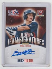 2014 USA Baseball Box Set 15U National Team Signatures /299 Brice Turang Auto
