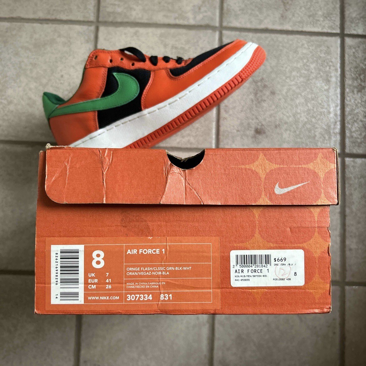 ★ Us8.5 ★ Air Force 1 Low Carnival Orange Flash Nike Reveals Air Force 1 Low 
