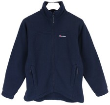 BERGHAUS Sweatshirt Women's UK 12 Dark Blue Fleece Zip