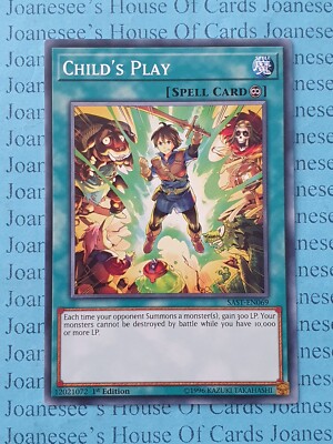 SAST-EN069 Child's Play Yu-Gi-Oh Card 1st Edition New