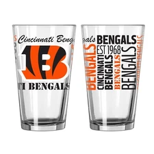 Cincinnati Bengals Boelter NFL Spirit 16oz Pint Glass (1)