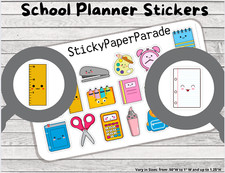 School Planner Stickers 71 / Planner Stickers / Journal Stickers