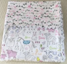 Receiving Baby Blanket. Receiving Blanket. Farm Animal Baby Blanket. 32X40