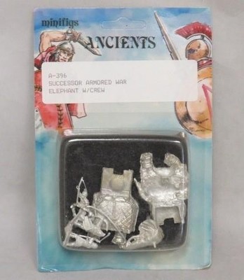 Minifigs Ancients 15mm: Successor Armored War Elephant w/Crew Pack #A-396 (NIP)