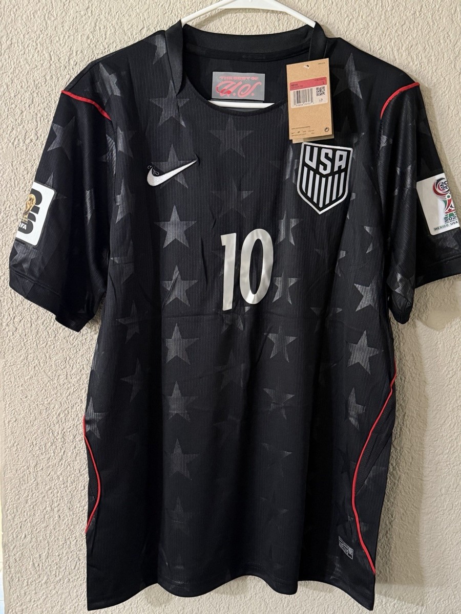 Nike USA National Team Pulisic #10 Black Stars Design Soccer