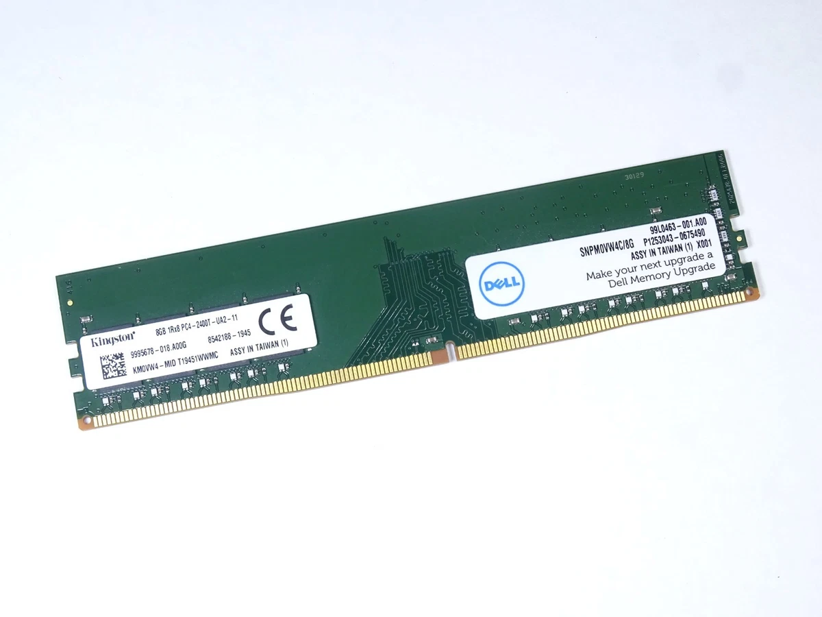 Kingston PC4-19200 (DDR4-2400) Bus Speed Computer RAM 8 GB Total