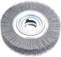 Lessmann DrahtbüRste RundbüRste Stahldraht 250X60Mm Gewellt 0,35Mm