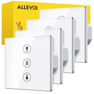 Smart Home Rolladenschalter mit Prozentfunktion WLAN Alexa Google Home 230V Weiß