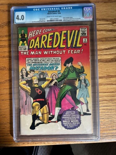 Daredevil #5 (Marvel Comics December 1964). CGC authenticated, graded 4.0