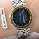 Vintage 18KT "N MINT" Seiko Dolce 8N40-6050 Black Dial Gold Bezel Quartz Watch