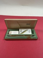 Vintage Cross 1/20 10k Gold Filled Ballpoint Pen Ink Untested W/Case