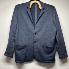 Faherty Men s XXL Inlet Knit Unstructured Blazer Sport Coat Deep Navy Melange