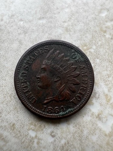 1864 Indian Head Cent Penny Bronze, VF/ Possible XF Condition