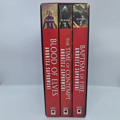 The Witcher Boxed Set Books 1-3 Andrzej Sapkowski Blood of Elves Orbit Paperback