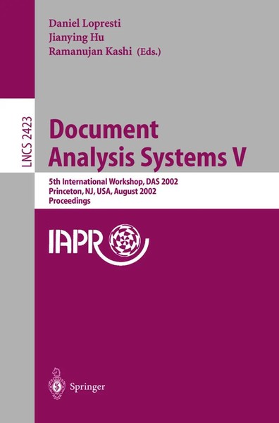 Daniel Lopresti (U. A.) | Document Analysis Systems V | Taschenbuch | Englisch-image