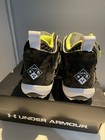 Under Armour Size 10 Football Cleats Highlight Hammer MC Black White UA Mens — photo 9