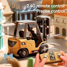 Hot Mini Alloy Forklift Rc Toy 1:64 Scale Bluetooth Remote Control Desktop Engin