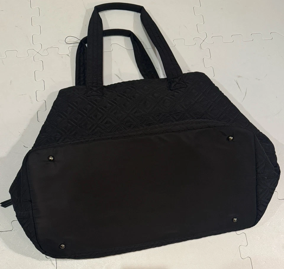 Bolso de Lona Acolchado Adrienne Vittadini XL Bolso de Viaje para Pasar la Noche Usado Foto 2 de 4