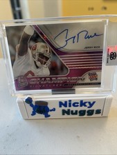 Jerry Rice 2021 Panini Spectra Champion Autograph Card #CS-JR 3/3 Bookend 49ers