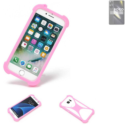 Bumper für POCO F6 Silikon Hülle Softcase Stoßschutz Kantenschutz Schutz Hül