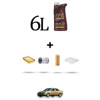 Hoffcar Servicekit 4 Filter Und 6L ÖL FüR Volvo S60 2.4 CDI 85Kw Von 2003 Bis