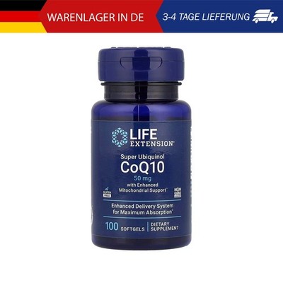 Life Extension, Super Ubiquinol CoQ10 mit verstärkter Unterstützung der Mitochon