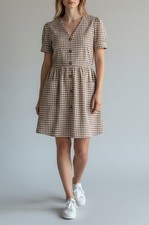 Sezane Massia Gingam Cotton Dress NWT - Size 36 AU/UK 8 US 4