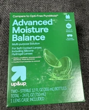 2 Boxes Up And Up  Moisture Multi-Purpose Contact Lens Solution 2 12oz Each Box