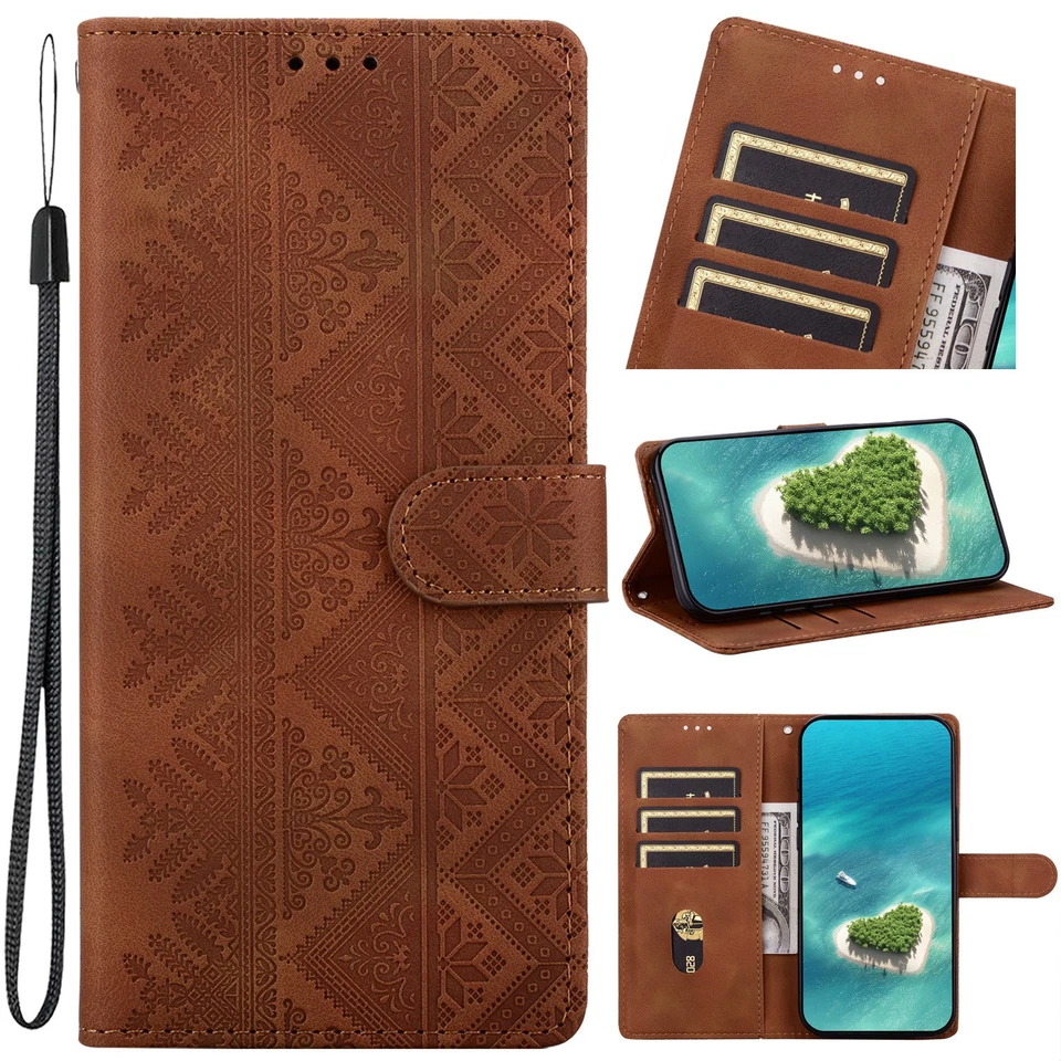Klapp HandyHülle Magnet Kunstleder Tasche Schutzhüllen Case Cover Wallet Etui T3 - Bild 2 von 2