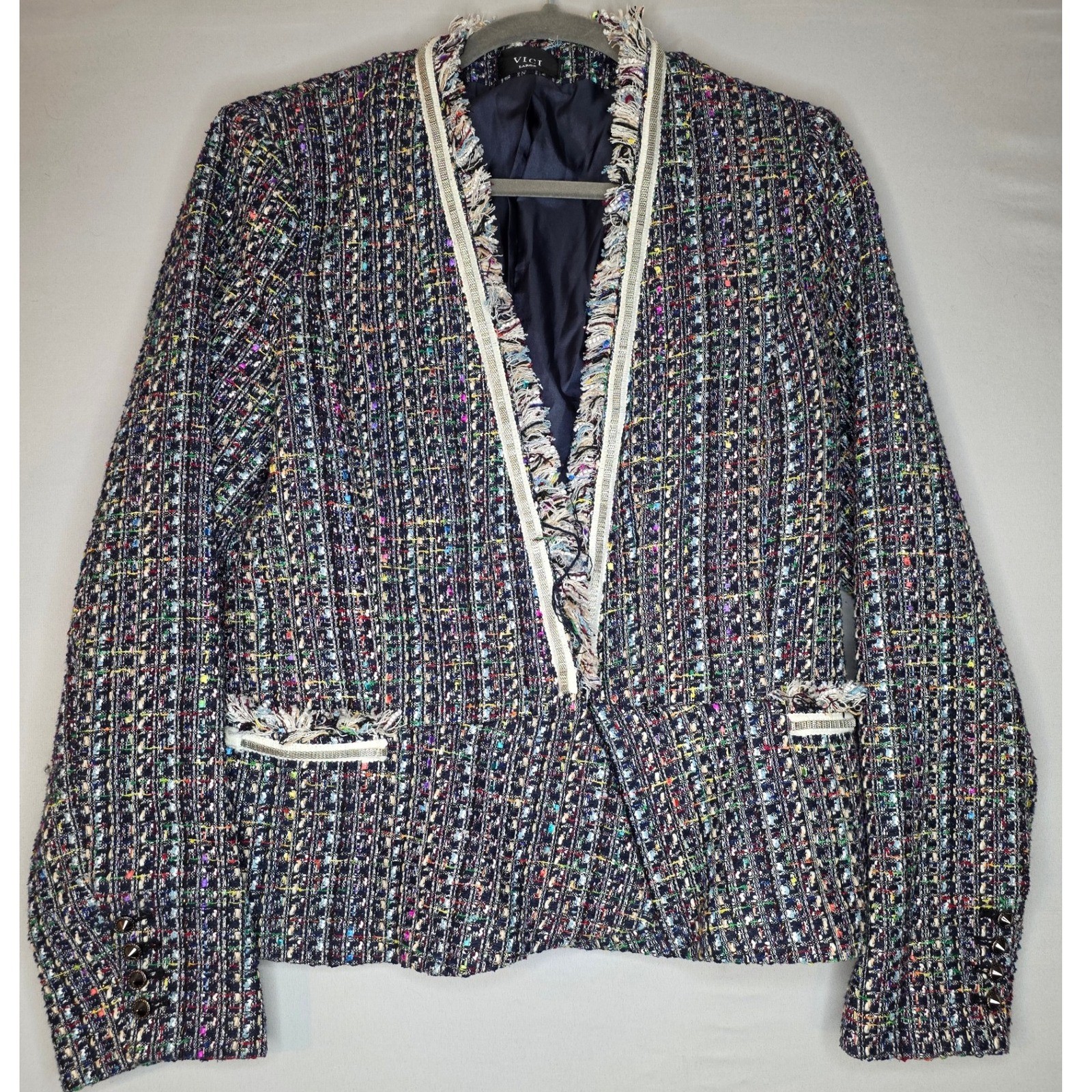 Vici structured tweed jacket blazer Multicolored … - image 1