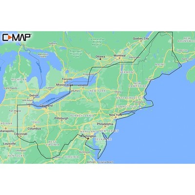 C-MAP US LAKES NORTH EAST REVEAL INLAND CHART