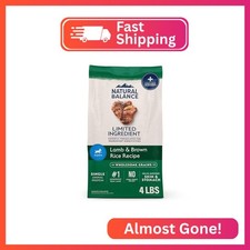 Natural Balance Limited Ingredient, Lamb Brown Rice, 4 lb