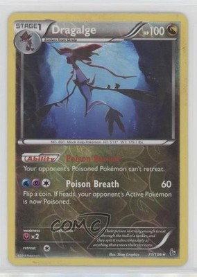 Dragalge Reverse Foil Pokemon XY Flashfire #71