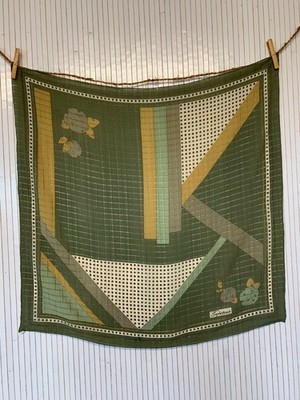 Quadratischer Seidentuch Vintage Grün Creation Sophisticato Geschenk für Damen FO823