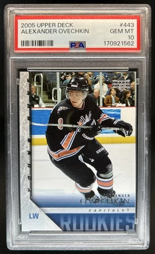 2005-06 Upper Deck Alexander Ovechkin Rookie Young Guns RC #443 Capitals PSA 10