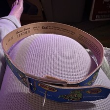 Vintage 90s Teenage Mutant Ninja Turtles Leather Belt Kids Size 20-22" TMNT