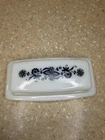 Vintage Pyrex Covered Butter Dish In Old Town Blue Onion Pattern