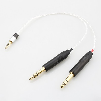 8core HiFi Balanced 4.4 to Dual 6.35mm TRS Cable 6N OCC Splitter Y Audio Cable