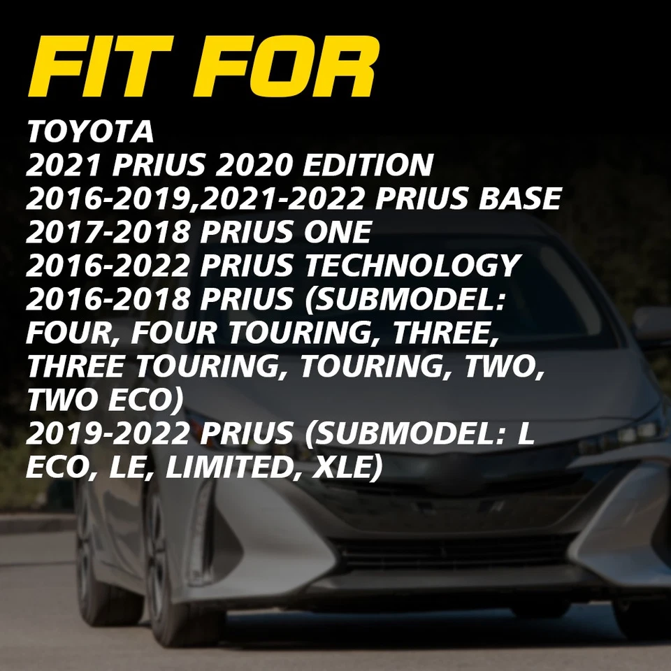 2x Para Toyota Prius 2016-22 Parachoques Guardabarros Soportes Soporte Viga Delantera TO1042128 Foto 2 de 4