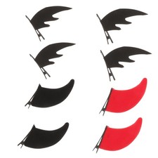 Gothic Devil Horn Hair Clips Felt Halloween Hair Accessories