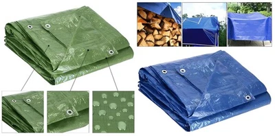 Tarpaulin Waterproof - Heavy Duty Strong Light Weight Ground Sheet Cover