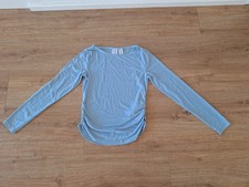 Pulli Gr. 36/38 S Damen Longsleeve blau Baumw...