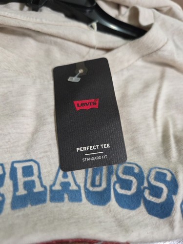 Levi's Women's The Perfect Tee T-Shirt Beige Size XL - Picture 4 of 4