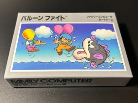 Nintendo Famicom Menko Card Balloon Fight with Card Case