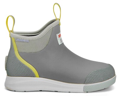 Xtratuf Women's 6 Inch Ankle Deck Boot Sport - Gray/Yellow