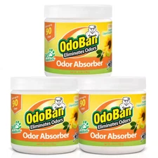 OdoBan 14 oz. Citrus Solid Odor Absorber, Odor Eliminator for Smoke (3-Pack)