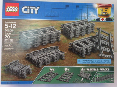 Lego Train Accessory LEGO City Tracks 60205-20 Pieces Extension Accessory Set, Train Track ...