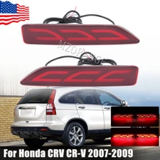 LED Rear Bumper Reflector Light For Honda CRV CR-V 2007 08-2009 Brake Tail Lamps