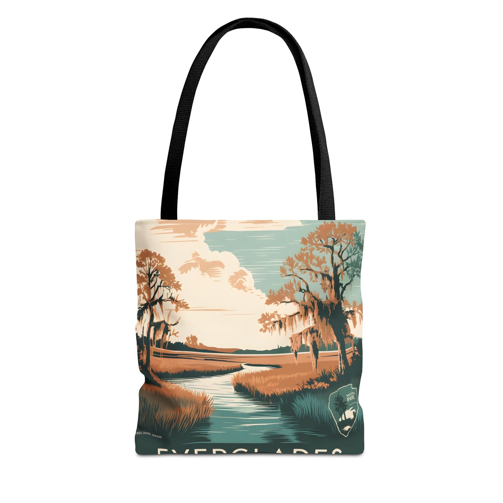 Everglades National Park All Over Print Tote Bag Eco Friendly Travel Accessory